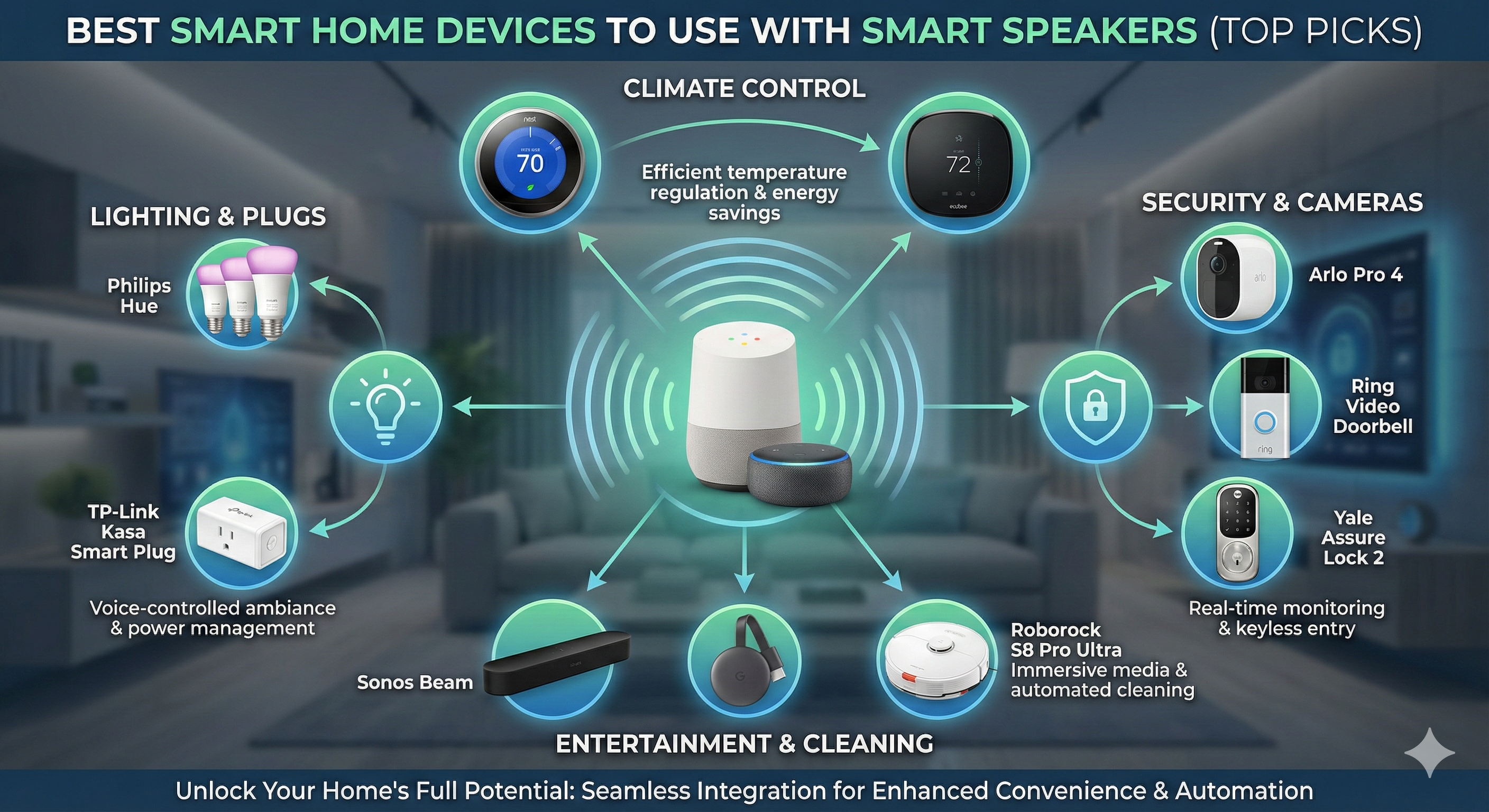Best Smart Home Devices to Use With Smart Speakers (Top Picks) | Smart Speakers South Africa
