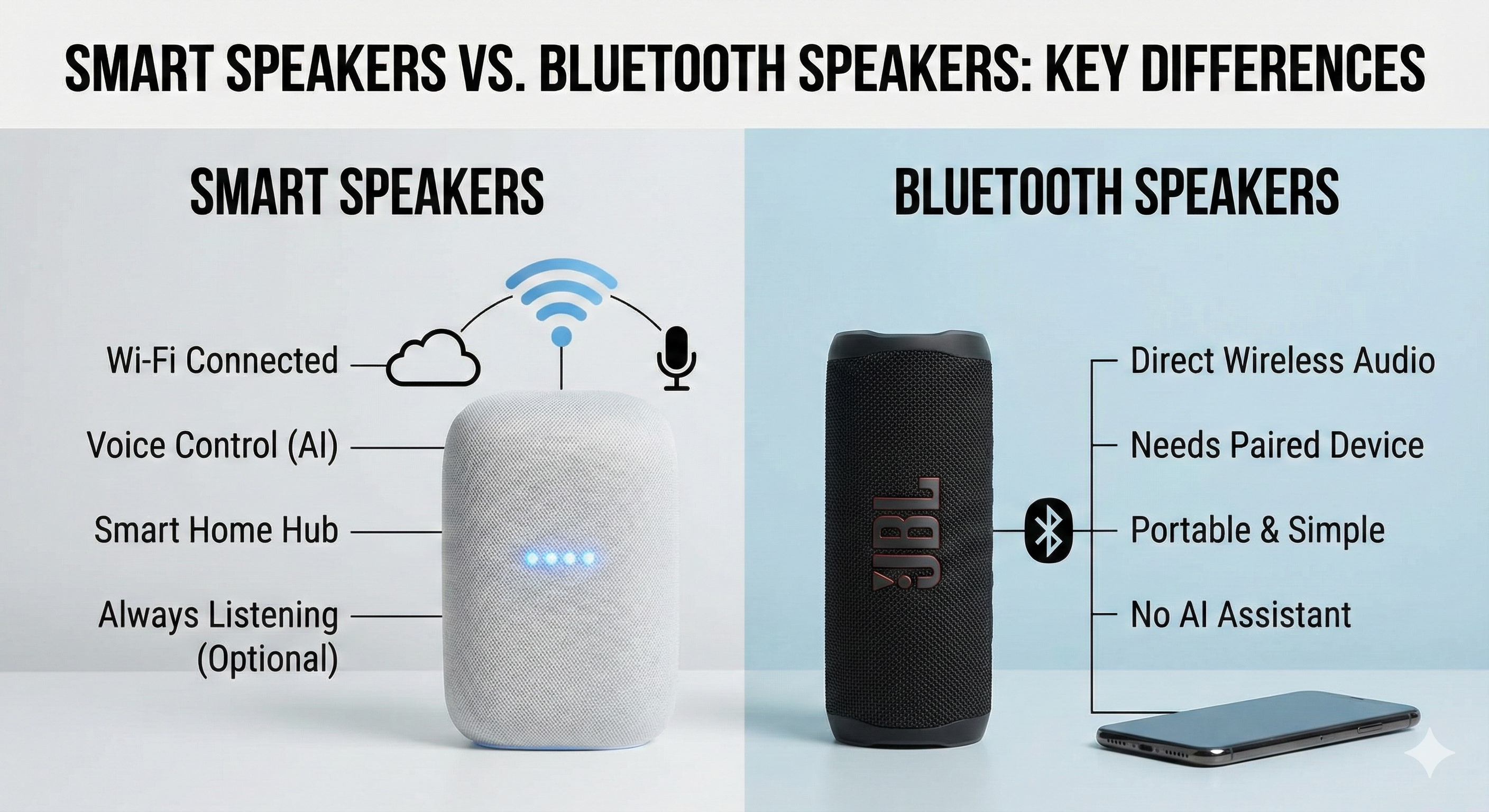 Smart Speakers vs Bluetooth Speakers: Key Differences Explained | Smart Speakers South Africa