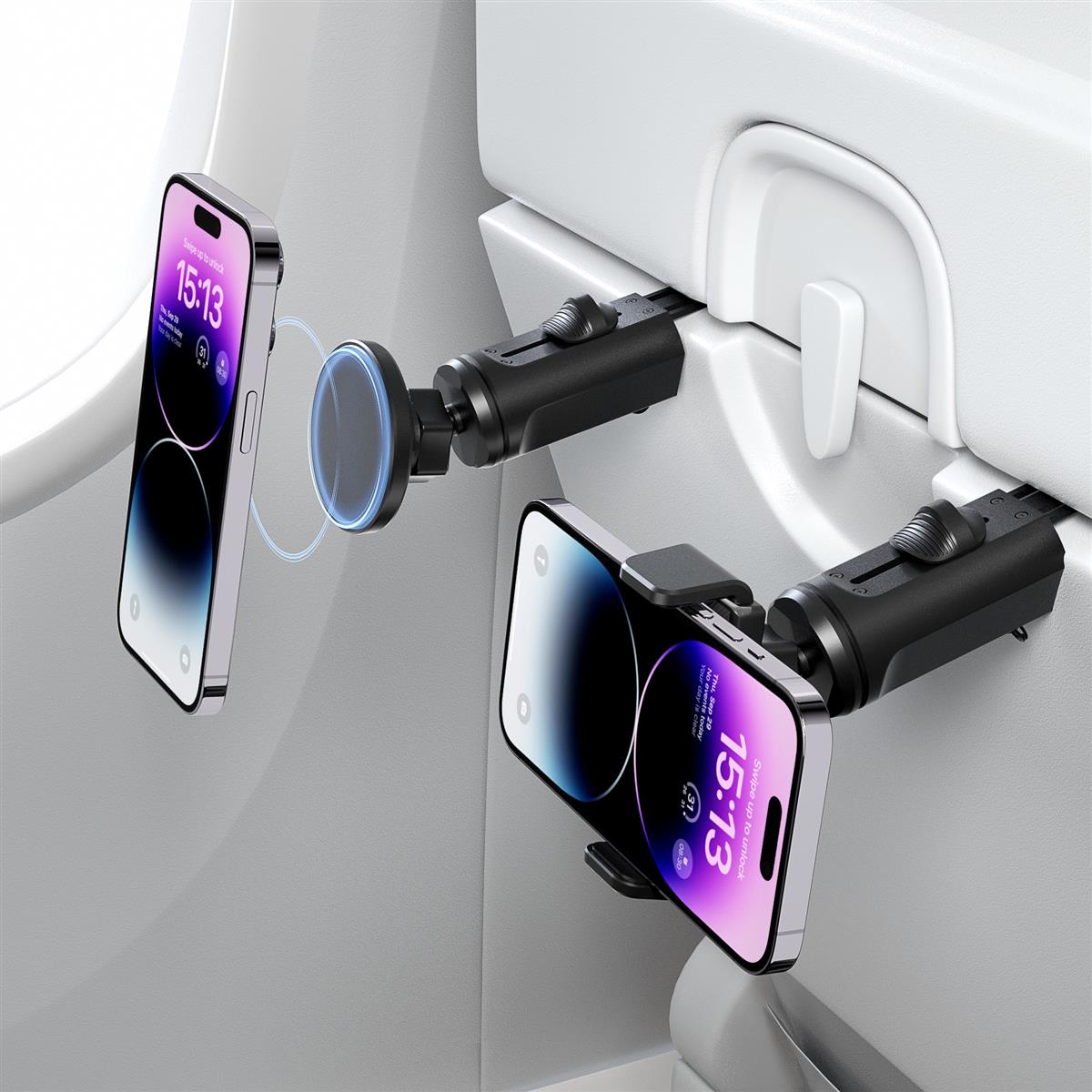 Syntech - Airplane Magnetic Phone Holder with Clamp