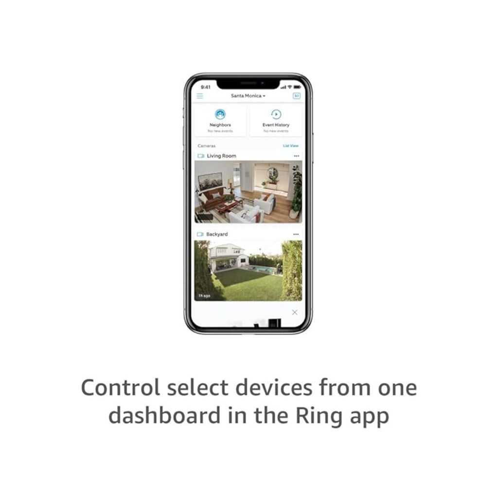 Ring Stick Up Cam Plug-In White 1080p HD Indoor/Outdoor Security Camera