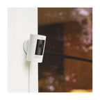 Ring Stick Up Cam Plug-In White 1080p HD Indoor/Outdoor Security Camera
