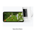 Ring Stick Up Cam Battery White 1080p HD Security Camera Alexa Used