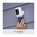 Ring Stick Up Cam Battery White 1080p HD Security Camera Alexa Used