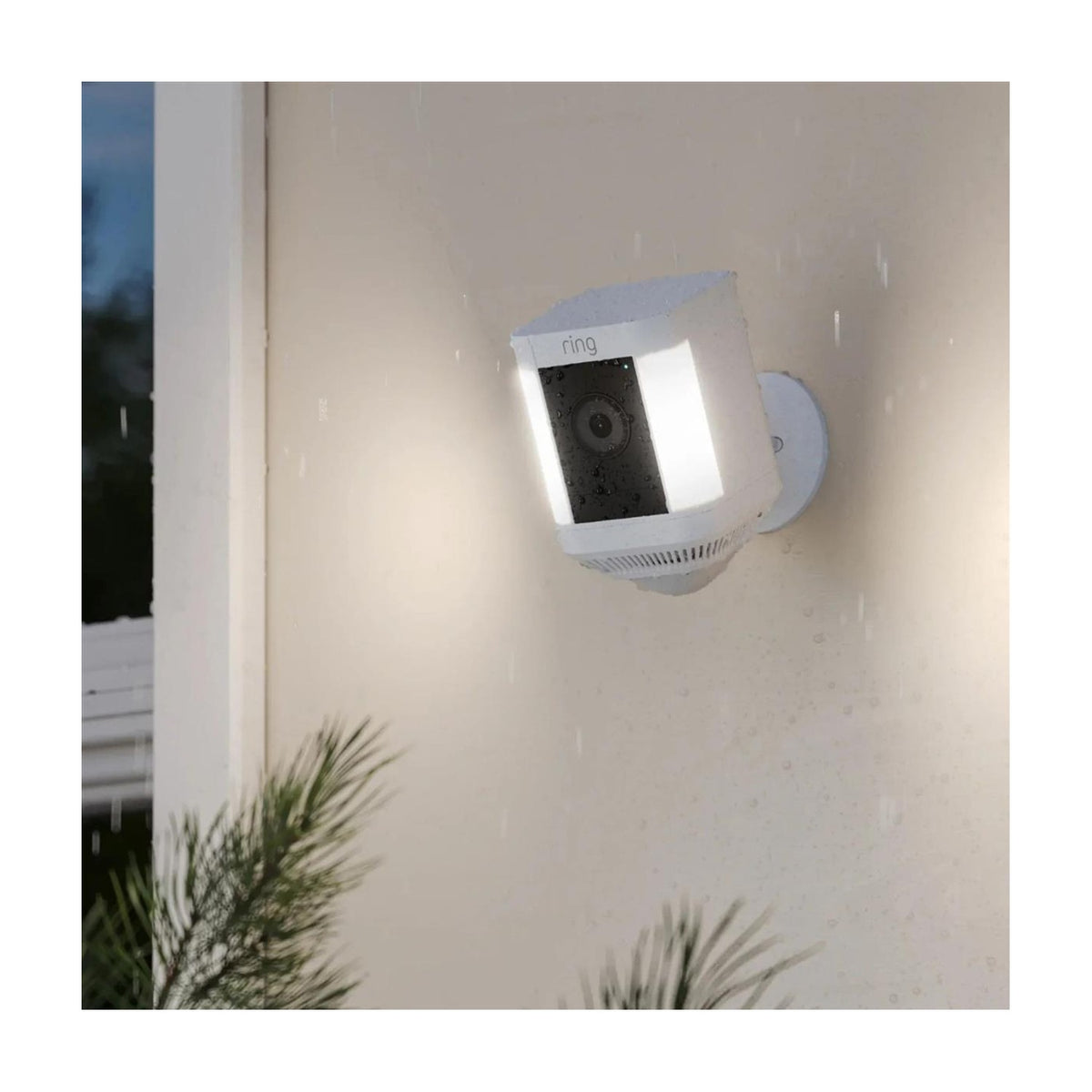 Ring Spotlight Cam Plus Plug-In 1080p HD Outdoor Security Camera