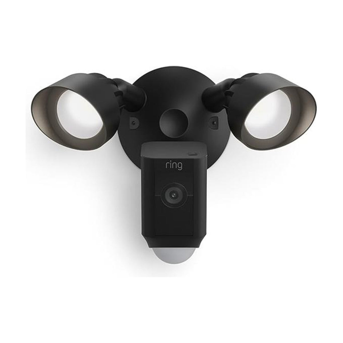 Ring Floodlight Cam Wired Plus Black Outdoor Security Camera 1080p HD