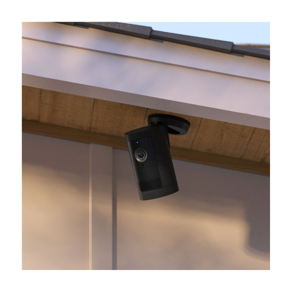 Ring Outdoor Cam Plus 2K Battery Security Camera Black