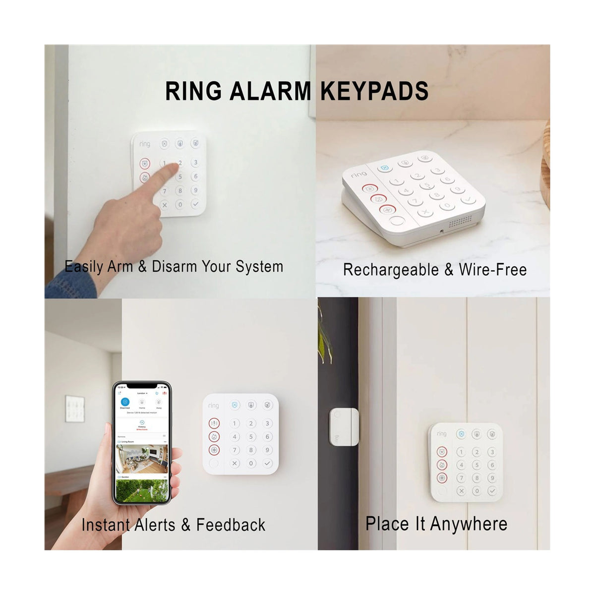 Ring Alarm Keypad V2 Home Security System Control Panel